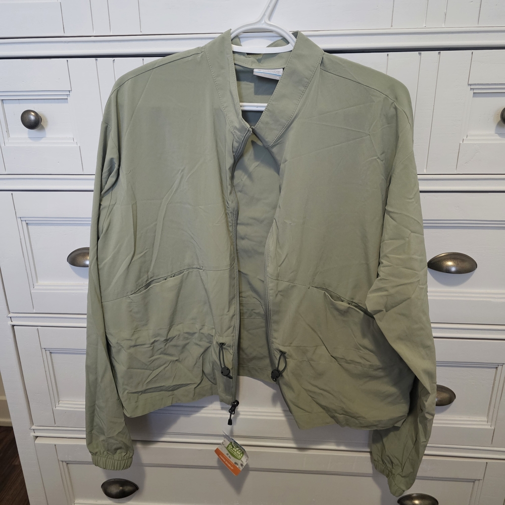 Columbia Women Green Boundless Beauty Full Zip Size XL